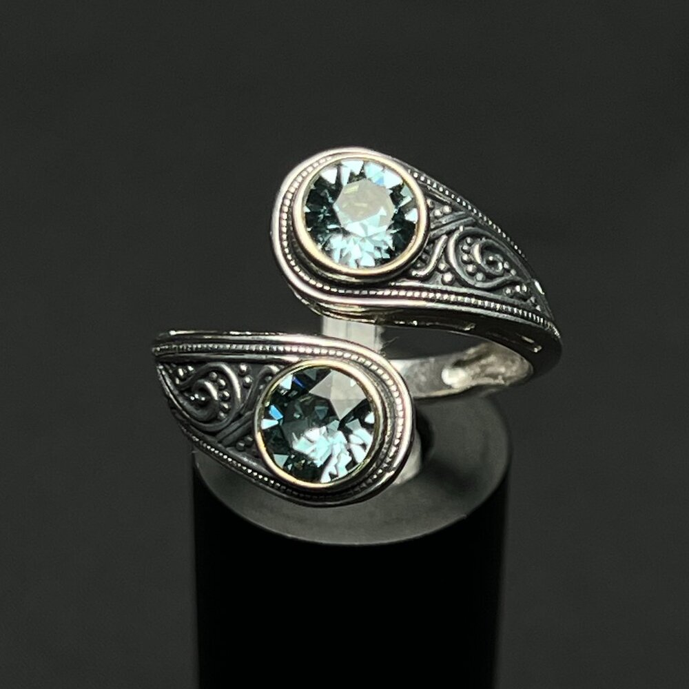 Blue Topaz Wrap-Around Ring
